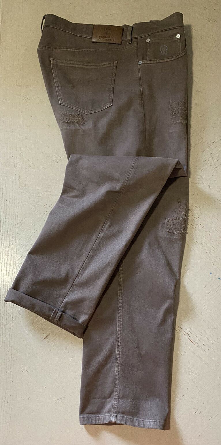 Мужские джинсовые брюки Brunello Cucinelli 975 долларов США коричневые 36 США/52 ЕС Италия