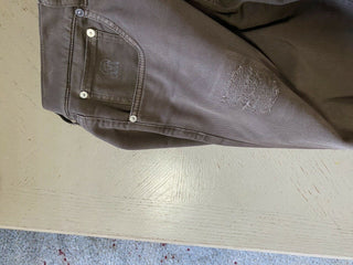 $975 Brunello Cucinelli Herren Jeanshose Braun 36 US/52 Eu Italien