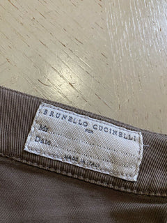 $975 Brunello Cucinelli Herren Jeanshose Braun 36 US/52 Eu Italien