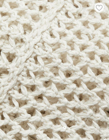 New $2595 Brunello Cucinelli Women Open Weave Cardigan Sweater Color Oatmeal XL