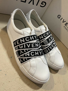 NIB Givenchy Herren Leder Urban Street Sneakers Schuhe Weiß/Schwarz 10 US / 43 EU