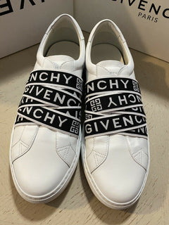 NIB Givenchy Herren Leder Urban Street Sneakers Schuhe Weiß/Schwarz 10 US / 43 EU