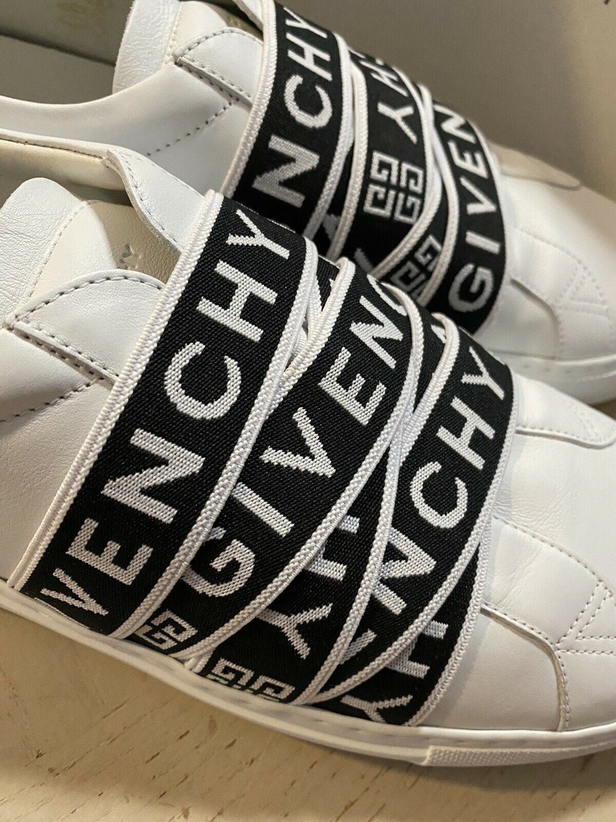 NIB Givenchy Men Leather Urban Street Sneakers Shoes White/Black 10 US / 43 EU