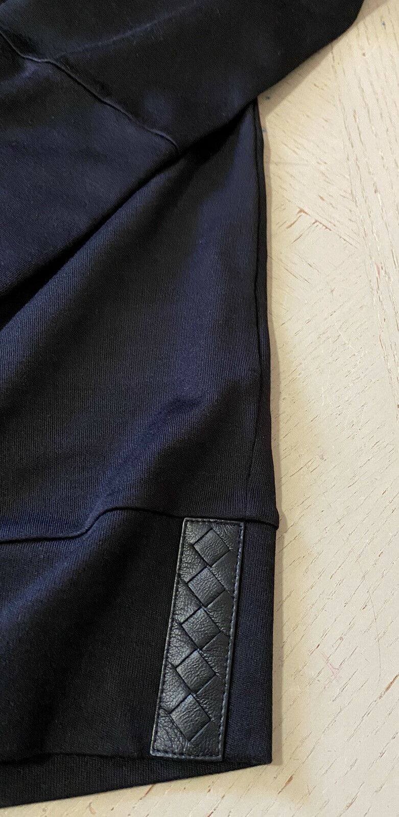 Новая мужская роскошная футболка из шелкового/хлопкового джерси с длинным рукавом Bottega Veneta стоимостью 550 долларов M/50 E