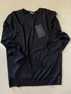 Neu $ 550 Bottega Veneta Herren-Langarm-Luxus-T-Shirt aus Seide/Baumwoll-Jersey M/50 E