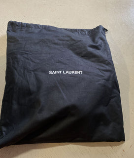 Neu $1850 Saint Laurent Leder/Wildleder YSL Umhängetasche Schwarz 595541