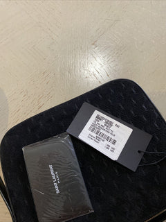 Neu $1850 Saint Laurent Leder/Wildleder YSL Umhängetasche Schwarz 595541