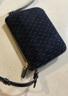 Neu $1850 Saint Laurent Leder/Wildleder YSL Umhängetasche Schwarz 595541