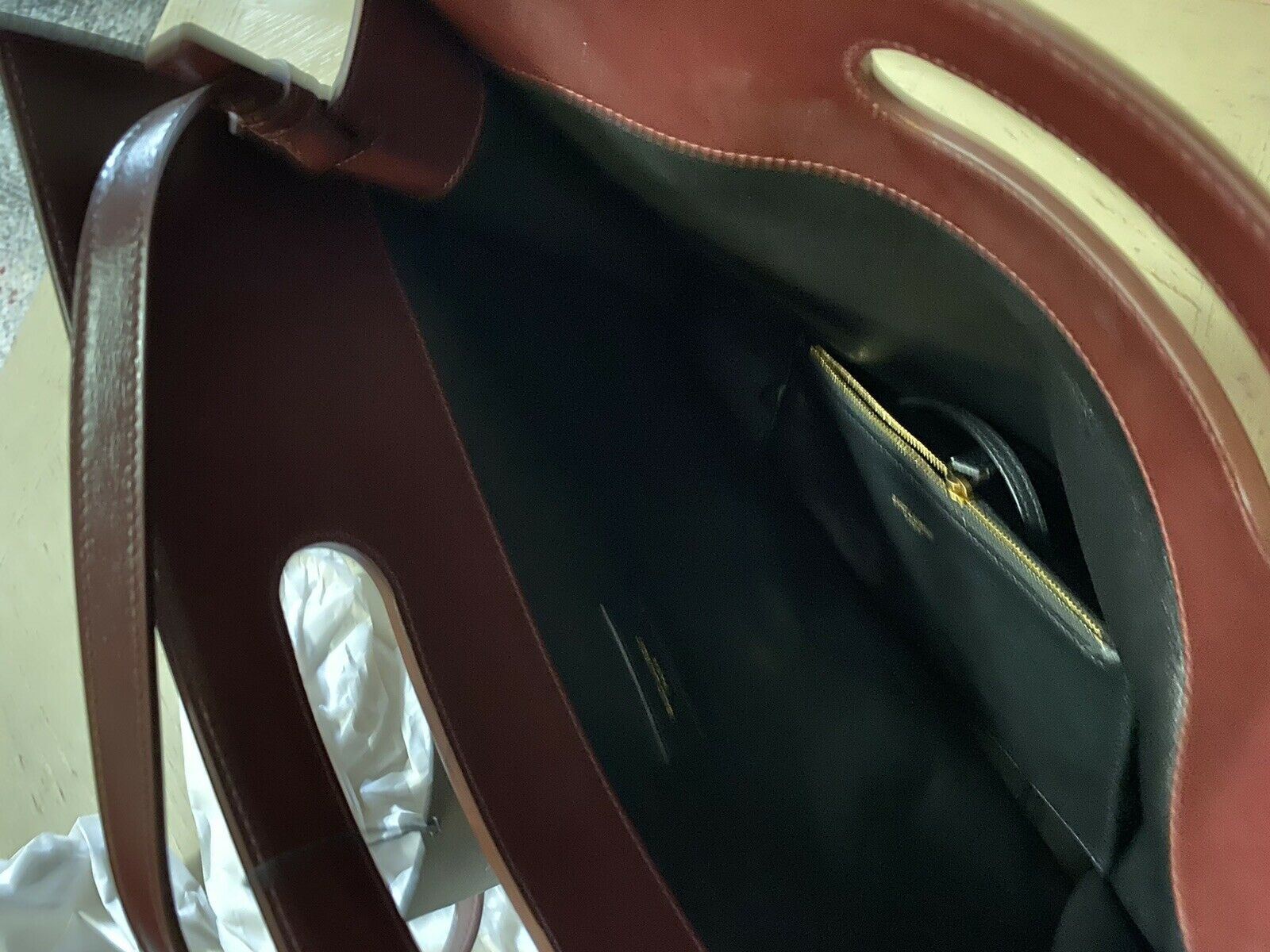 Новая кожаная/замшевая большая сумка Saint Laurent YSL с верхней ручкой за 2250 долларов, бордовая, Италия 