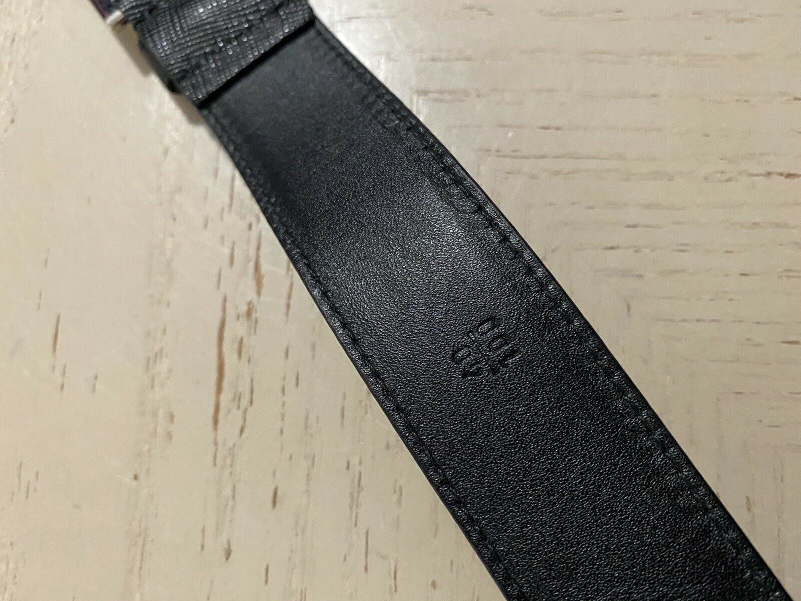 New $570 PRADA Men’s Dress Belt Black 100/40 Italy