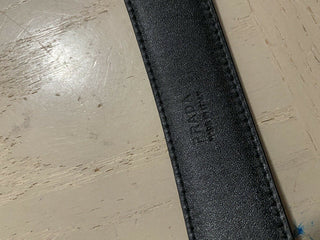 Neuer 570 $ PRADA Herren-Kleidergürtel Schwarz 100/40 Italien