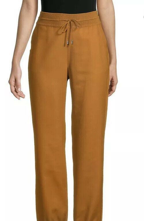 Новые женские кашемировые/шелковые спортивные штаны Loro Piana за 1199 долларов, золотые 4 США/38 It