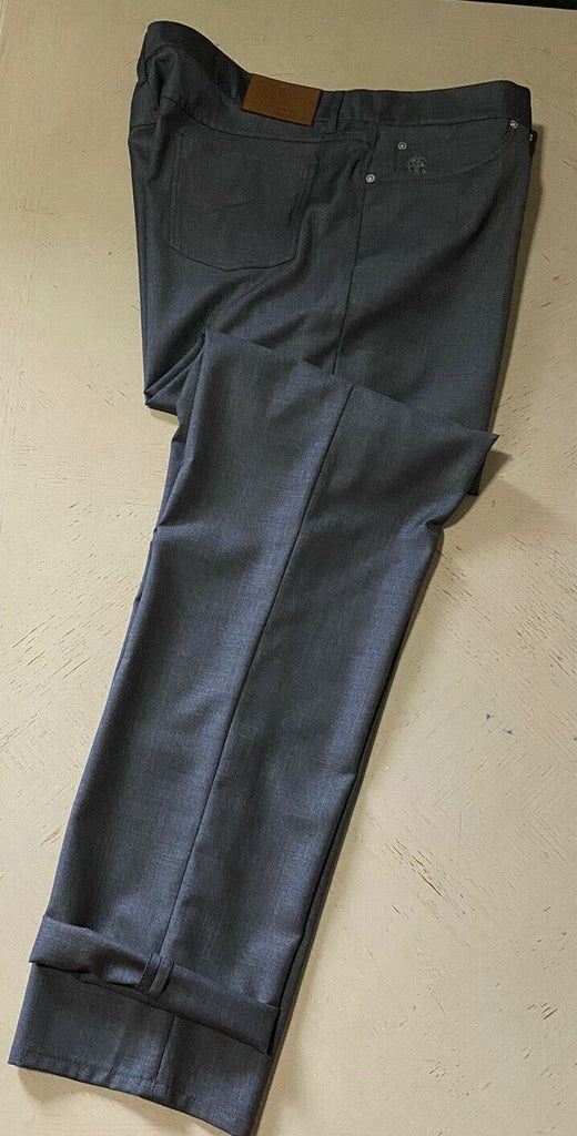 Neu mit Etikett: 695 $ Brunello Cucinelli Herren-Wollhose Grau 44 US/60 Eu Italien