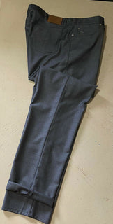 Neu mit Etikett: 695 $ Brunello Cucinelli Herren-Wollhose Grau 44 US/60 Eu Italien