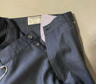 Neu mit Etikett: 695 $ Brunello Cucinelli Herren-Wollhose Grau 44 US/60 Eu Italien