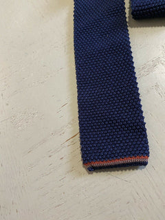 Neue strukturierte Seidenkrawatte von Brunello Cucinelli für 280 US-Dollar, Marineblau, Italien