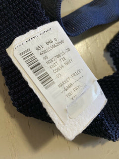 Neue strukturierte Seidenkrawatte von Brunello Cucinelli für 280 US-Dollar, Marineblau, Italien