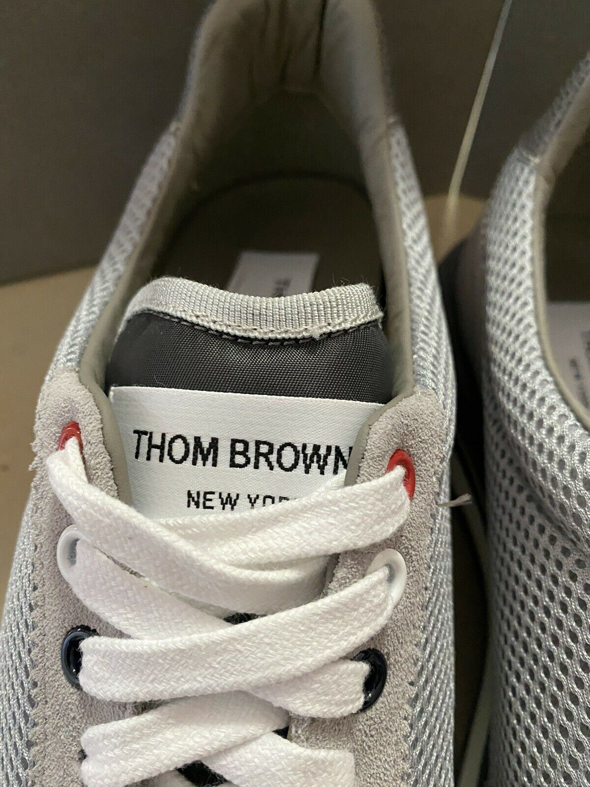 NIB $630 Thom Browne Men Tech Runner Mesh&Suede Sneakers Shoes Gray 12 US/45 Eu