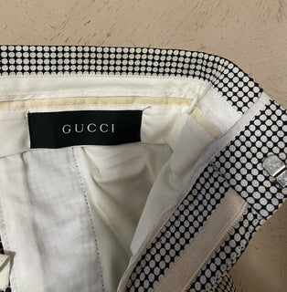 5.400 $ Gucci Tom Ford Iconic Slim Fit Herrenanzug Weiß/Schwarz 42R US (52R Eu)