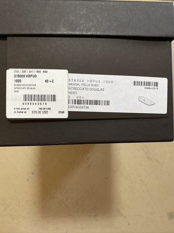 NIB $740 Bottega Veneta Men Leather Moccasin Driver Shoes Black 7.5 US/40.5 Eu