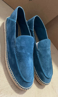 Neu $715 Loro Piana Herren Seaside Wildleder Espadrille Schuhe Chromgrün 12 US/45 Eu