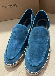 Neu $715 Loro Piana Herren Seaside Wildleder Espadrille Schuhe Chromgrün 12 US/45 Eu
