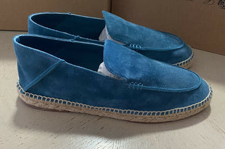 Neu $715 Loro Piana Herren Seaside Wildleder Espadrille Schuhe Chromgrün 12 US/45 Eu