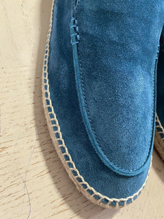 Neu $715 Loro Piana Herren Seaside Wildleder Espadrille Schuhe Chromgrün 12 US/45 Eu