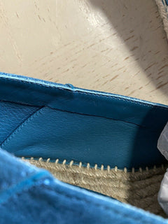 Neu $715 Loro Piana Herren Seaside Wildleder Espadrille Schuhe Chromgrün 12 US/45 Eu