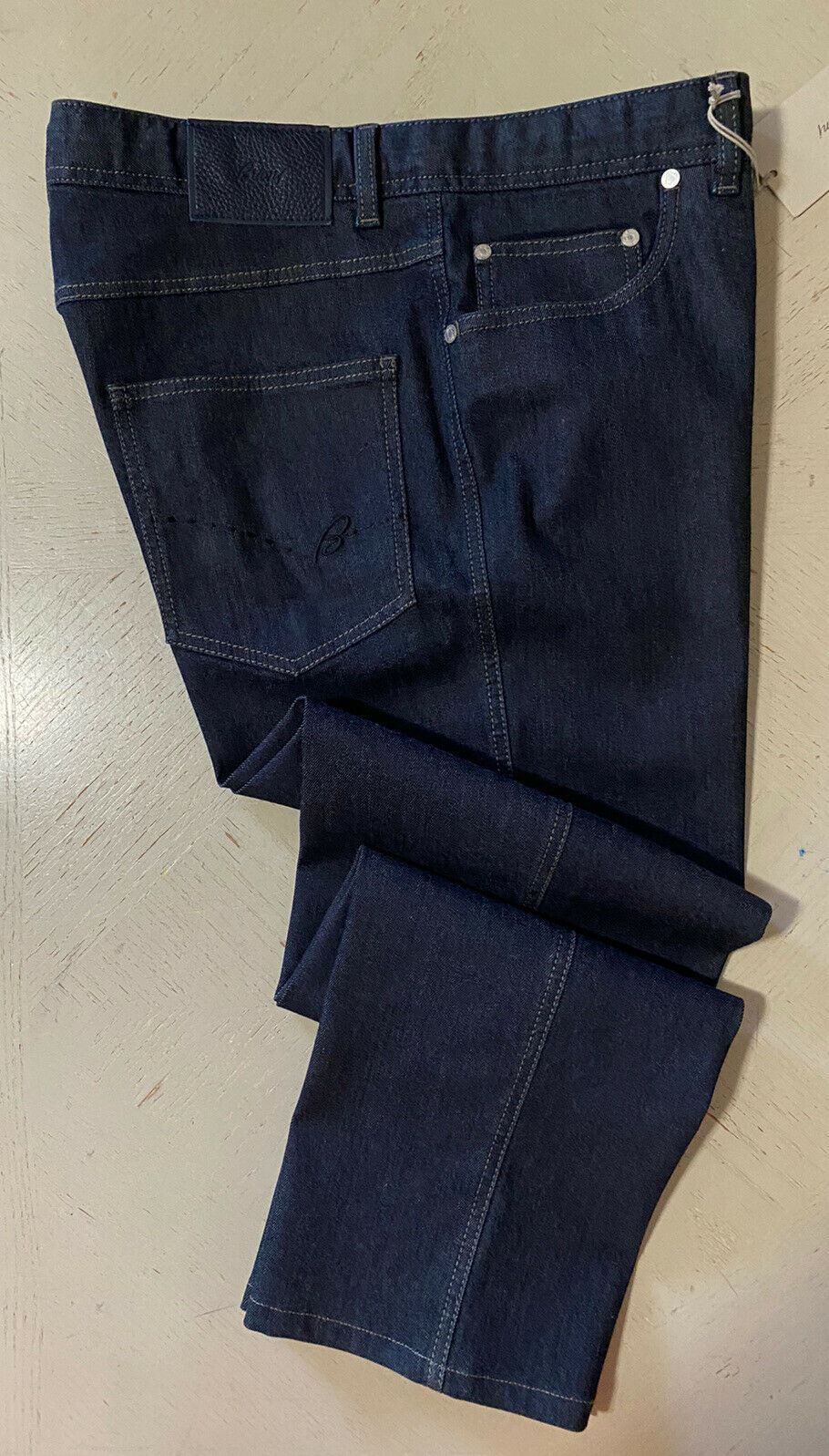 NWT $1150 Brioni Men’s Jeans Pants Navy Denim 36 US/52 Eu Italy