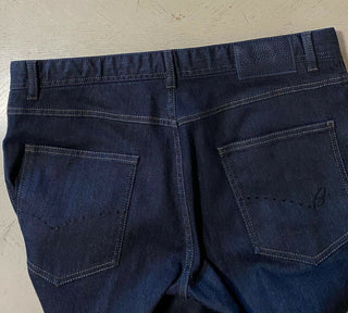 Neu mit Etikett: 1150 $ Brioni Herrenjeanshose Navy Denim 36 US/52 Eu Italien
