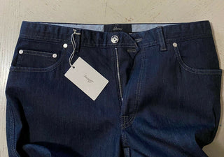 Neu mit Etikett: 1150 $ Brioni Herrenjeanshose Navy Denim 36 US/52 Eu Italien