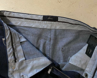 Neu mit Etikett: 1150 $ Brioni Herrenjeanshose Navy Denim 36 US/52 Eu Italien