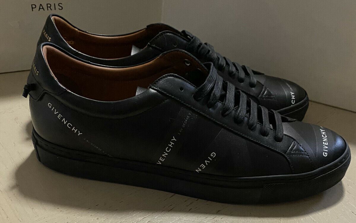 NIB $ 1095 Givenchy Herren Leder Urban Street Sneakers Schuhe Schwarz 9 US / 42 EU