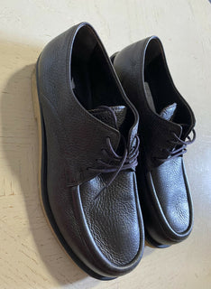 NEU $ 1190 THE ROW Damen-Loafer aus weichem Leder, DK Braun, 7 US/37 Eu, Italien
