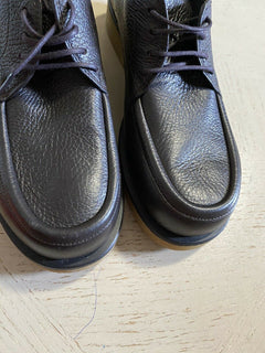 NEU $ 1190 THE ROW Damen-Loafer aus weichem Leder, DK Braun, 7 US/37 Eu, Italien