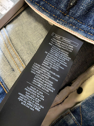 NWT $720 TOM FORD Men’s Straight Jeans Pants Blue Denim 38 US/54 Eu