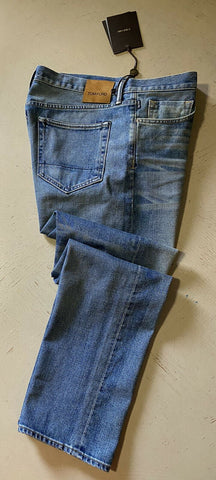 NWT $720 TOM FORD Men’s Straight Jeans Pants Blue Denim 38 US/54 Eu