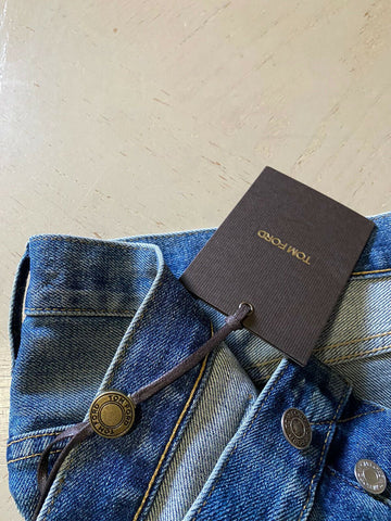NWT $720 TOM FORD Men’s Straight Jeans Pants Blue Denim 38 US/54 Eu