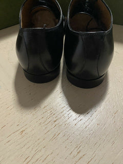 Neu 1600 $ Gucci Herren GG Monogram Lederkleidschuhe Schwarz 11,5 US (10,5 Eu)