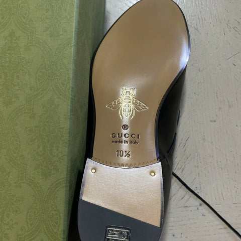 New $1600 Gucci Men’s GG Monogram Leather Dress Shoes Black 11.5 US ( 10.5 Eu )