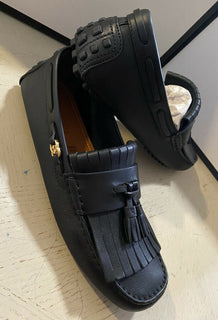 Neue Gucci Herren GG Leder Driver Loafers Schuhe Schwarz 8 US ( 7 UK ) Italien