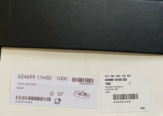 Neue Gucci Herren GG Leder Driver Loafers Schuhe Schwarz 8 US ( 7 UK ) Italien