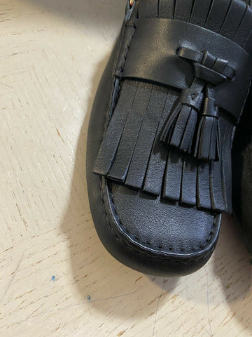 New Gucci Men’s GG Leather Driver Loafers Shoes Black 8 US ( 7 UK ) Italy