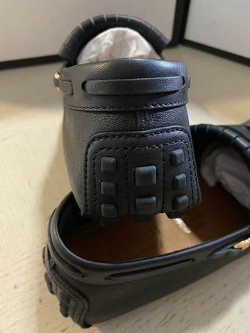 New Gucci Men’s GG Leather Driver Loafers Shoes Black 8 US ( 7 UK ) Italy