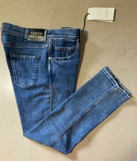 Neu mit Etikett: 1200 $ Gucci Herrenjeanshose Slim Fit Blau 36 US (52 Euro) Italien