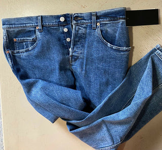 Neu mit Etikett: 1200 $ Gucci Herrenjeanshose Slim Fit Blau 36 US (52 Euro) Italien