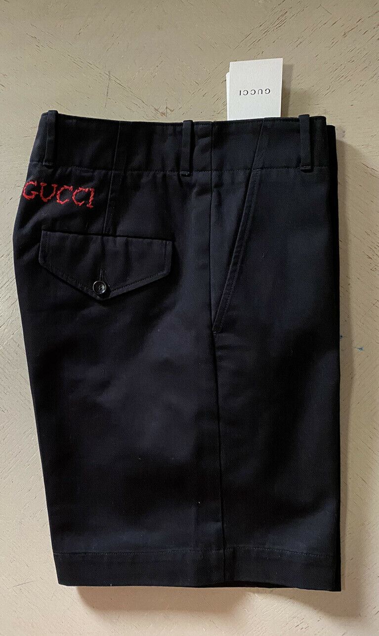 Мужские хлопковые короткие брюки в стиле милитари NWT Gucci, черные, размер 32, США, Италия
