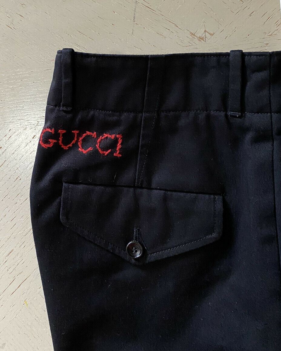 NWT Gucci Mens Military Cotton Short Pants Black Size 32 US Italy
