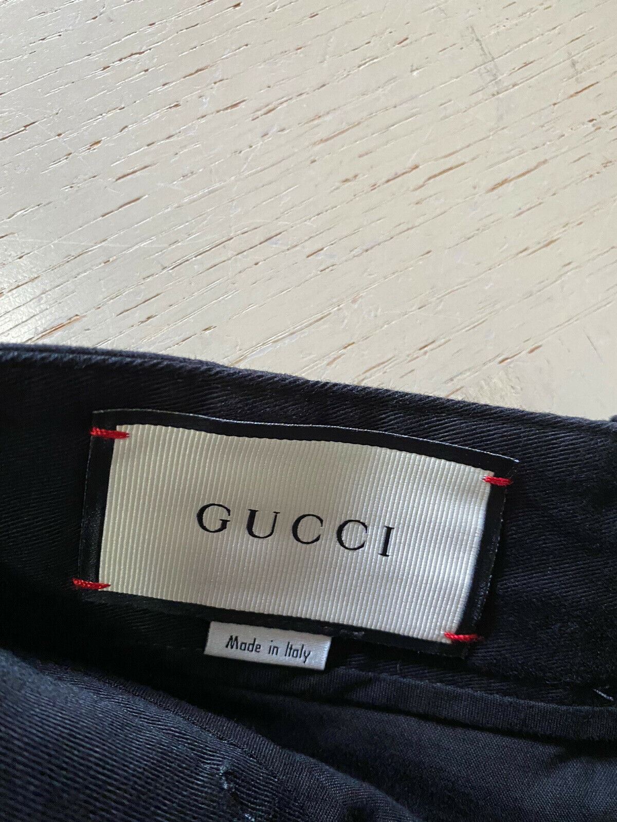 Neu mit Etikett: Gucci Herren-Kurzhose aus Militär-Baumwolle, Schwarz, Größe 32, US-Italien